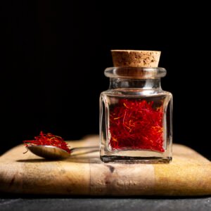 aromatic saffron still life arrangement